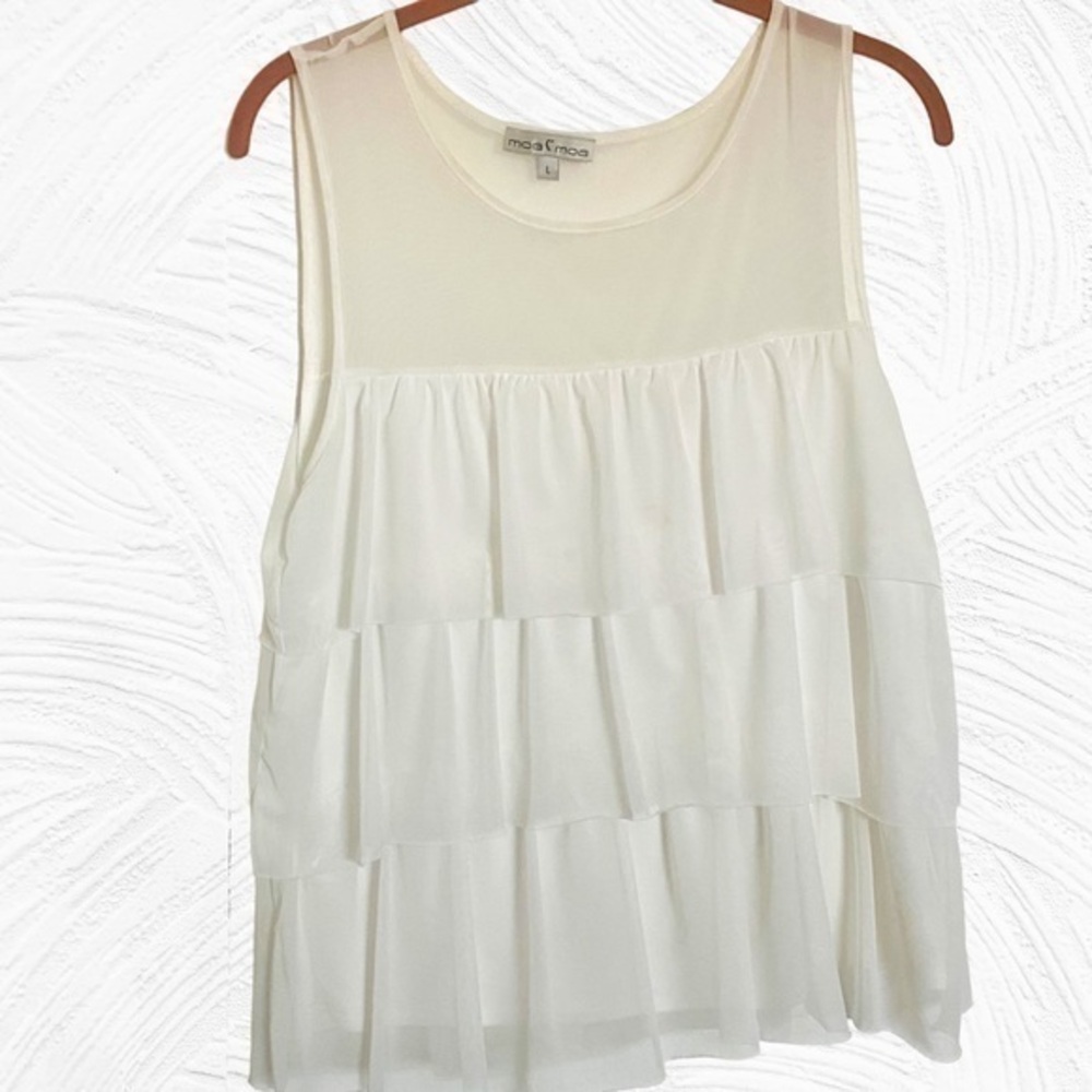 Moa Moa Ruffle Tier Top